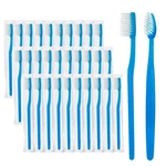 Blue Handle Toothbrushes Individually Wrapped, Disposable Bulk For.... Fixed Price $14.86.