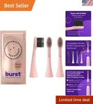 Rose Gold Sonic Electric Toothbrush Heads 3-PACK Deep Clean With Soft Bristles. Fixed Price $35.59.