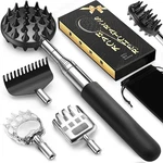 Tukuos Telescoping Back Scratcher With 5 Detachable Scratching Heads, Valentines. Fixed Price $22.13.
