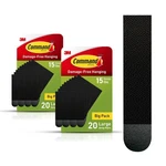Command 15 Lb Large Picture Hanging 40 Pairs, (80 Strips) Dama.... Fixed Price $37.75.