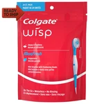 Colgate Max Fresh Wisp Disposable Mini Toothbrush, Peppermint, 24 Count. Fixed Price $10.78.