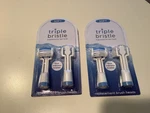 Official Triple Bristle Toothbrush Replacement Heads Blue - Lot 2. Fixed Price $41.99.