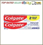 New Colgate Baking Soda And Peroxide Toothpaste, Teeth, 6 Oz Tube, 2 Pack. Fixed Price $5.95.