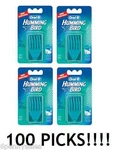 Oral-b Hummingbird Picks 100 Count Mint Refill 4 Packs Teeth Soft Heads Kolibri. Fixed Price $39.99.