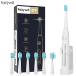1X Fairywill Sonic Electric Toothbrush 6 Heads Smart Timer Whitening Teeth. Fixed Price $15.99.
