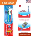 Colgate Extra Clean Soft Toothbrush For Adults - 3 Count With Tongue Scraper. Fixed Price $5.99.