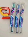 3 Lot Mentadent 91 Toothbrush Soft Full Head Surround Bristles Green Blue Nos. Fixed Price $41.95.