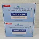 Lot 2 Pisonicleara Snap-on Brush Heads 10-PACK Fits All Philips Sonicare. Fixed Price $18.99.