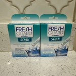 Fresh Soak By Efferdent Crystals X2 Retainer Mouthguard Clear Braces Clean. Fixed Price $100.00.