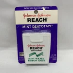 Johnson & Reach Mint Dentotape Waxed Ribbon Floss Extra Wide 45 Yds Nos. Fixed Price $10.00.