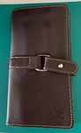 Eddie Bauer Travel Genuine Leather Jewelry Case Brown Box Zipper Pouch. Fixed Price $35.00.