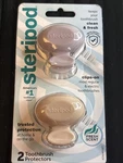 Steripod Clip On, Beige And Lavender (2 Tooth Brush Protectors) Exp - 5/2026. Fixed Price $8.99.