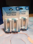 4 Pack Of Replacement Heads For Electric Toothbrush Model EB-50A. Fixed Price $16.33.
