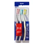 Elgydium Basic Toothbrush Imported Soft Bristle - 3 Brushes. Fixed Price $17.95.