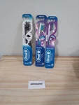 Oral-b Pro Toothbrushes- Flex, Vivid, Charcoal- Medium- X3. Fixed Price $9.98.