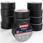 12 Pack Black Gaffers Tapes Inch X 30 Yards 11 Mil - Pro W. Fixed Price $92.65.