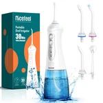 Nicefeel Water Dental Flosser Teeth Pick - Fast Charge Cordless Blue White. Fixed Price $34.52.