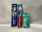 Oral-b Crossaction, Colgate Travel Combo Toothbrushes With Pack Of Dental Picks. Fixed Price $13.45.