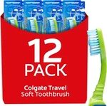 Colgate Travel Folding Toothbrush, Soft - Colors May Vary (12 Pack). Fixed Price $39.99.