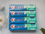 (pack Of 4) Crest Plus Scope Minty Fresh Striped Toothpaste, 5.4 Oz, Exp 02-2028. Fixed Price $18.85.