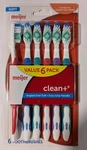 Unopened Meijer 6 Pack Toothbrushs. Fixed Price $10.00.