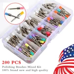 200PCS/BOX Dental Nylon Materials Closure Flat Polishing Prophylaxis Brushes Usa. Fixed Price $13.99.