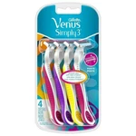 Gillette Simply Venus 3 Blade Disposable RAZORS-4 Pack. Fixed Price $7.99.