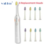 Vakker Ultrasonic Electric Toothbrush 8 Head Pack Rechargeable 5 Modes. Fixed Price $29.99.