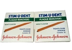 Vintage 2 Johnson & Stim-u-dent Plaque Removers Picks Mint. Fixed Price $12.00.