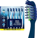 Oral Crossaction All In One Toothbrush Pack Of 6 Multicolor Plaque Removal. Fixed Price $25.09.