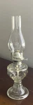 Vintage Qing China Kerosene Oil Lamp, Sparrow Bird Design 12 1/2" Tall - Mint. Fixed Price $19.00.