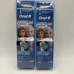 Lot Of 2 Oral-b Kids Frozen Toothbrush Replacement Heads 3+ Years Old 4 Pcs. Fixed Price $19.99.