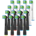 16 Replacement Brush Heads Compatible Count (pack Of 1), Black/white. Fixed Price $16.62.