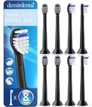 Demirdental Mini Extra Soft Replacement Brush 8 Count (pack 1), Black. Fixed Price $42.99.