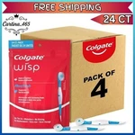 Colgate Max Fresh Wisp Disposable Mini Travel Toothbrushes, Peppermint, 24 Count. Fixed Price $36.49.