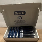 Oral-b Io Ultimate Clean Toothbrush Replacement Heads White Blue 9-PACK. Fixed Price $29.85.