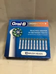 Oral Replacement Brush Heads Cross Action X 10 Pack - White. Fixed Price $17.95.