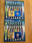 New 2 X 8 Counts Oral-b Toothbrushes Crossaction Advanced Cleaning. Fixed Price $39.95.