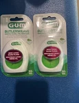 2X Sunstar Gum Butlerweave Dental Floss Mint Waxed 165M 180 Yd Thread. Fixed Price $16.99.