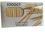 1000 Count 100% Natural Bamboo Toothpicks Kitchen Essential. Fixed Price $15.99.
