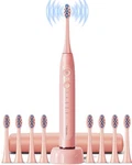 Onlyone Rechargeable Ultrasonic Toothbrush 8 Heads Smart Timer Wireless Charging. Fixed Price $51.99.