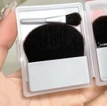 Muji Travel Portable Face Blush Contour & Eyeshadow Synthetic Makeup Brush Set. Fixed Price $15.00.