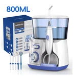 Waterpulse 800ML Countertop Flosser Oral Irrigator W/ 5 Tips, 10 Pressure. Fixed Price $75.99.
