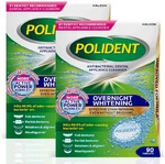 Polident Overnight Whitening Antibacterial Dental Appliance Cleanser Tablets, 90. Fixed Price $15.50.
