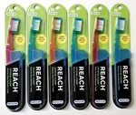 6 Reach Crystal Clean Medium Toothbrushes Bristles - Free Shipping. Fixed Price $14.99.