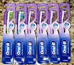 6 Oral Advanced Whitening Manual Toothbrush, Medium, Assorted Colors. Fixed Price $17.00.