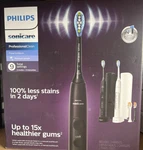 Philips Sonicare HX7513/70 Electric Toothbrush Black White Charger. Fixed Price $54.99.