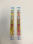 ( 2 ) Super Rare Oral Elmo Sesame Street Soft Toothbrush Yellow & Pink. Fixed Price $12.50.