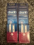 4 Oral-b Sensitive Gum Care Electric Toothbrush Replacement Heads 2012 Vtg. Fixed Price $18.00.