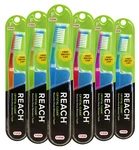 Reach Crystal Clean Toothbrush, Firm Bristles, 1 Count, Pack Of 6. Fixed Price $13.50.